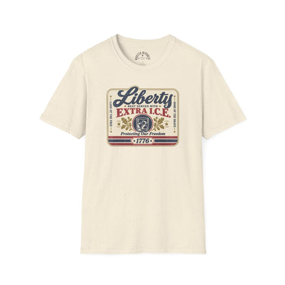 Liberty Shirt - Best Served with Extra I.C.E. Retro Label Patriotic Tee