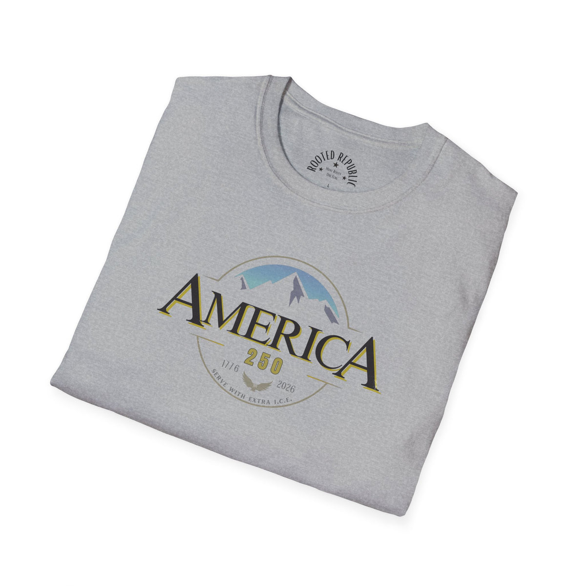 America 250 Shirt - 1776-2026 Mountain & Eagle Patriotic Tee