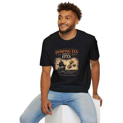Dumping Tea Since 1773 Shirt - Still Not British Boston Tea Party Tee