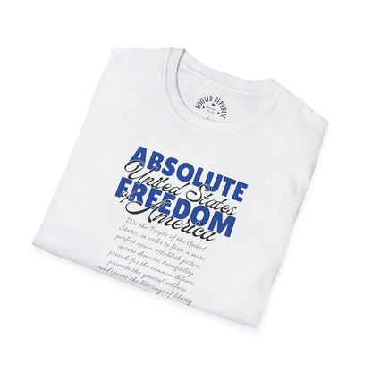 Absolute Freedom Shirt - We the People Constitution Preamble Tee