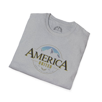 America United Shirt - Est. 1776 Mountain & Eagle Patriotic Tee